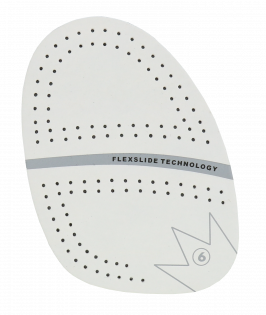 Brunswick SP-6 Perforated White Microfiber Replacement Slide Sole