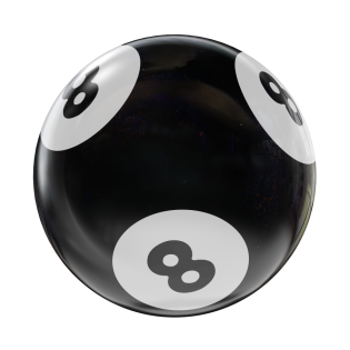 BINGO HOUSEBALL BLACK/WHITE 8 LBS