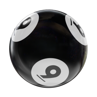 BINGO HOUSEBALL BLACK/WHITE 9 LBS
