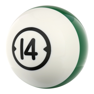 BILLIARD HOUSEBALL 14 LBS DRILLED