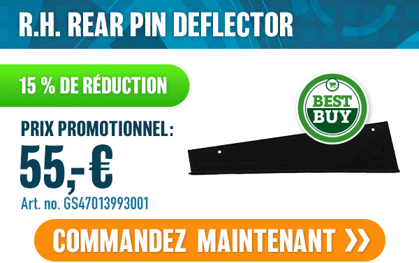 R.H. REAR PIN DEFLECTOR