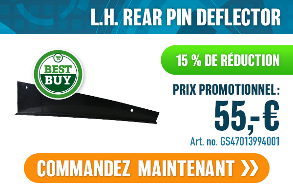 L.H. REAR PIN DEFLECTOR