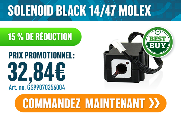 SOLENOID BLACK 14/47 MOLEX SOLENOID BLACK 14/47 MOLEX